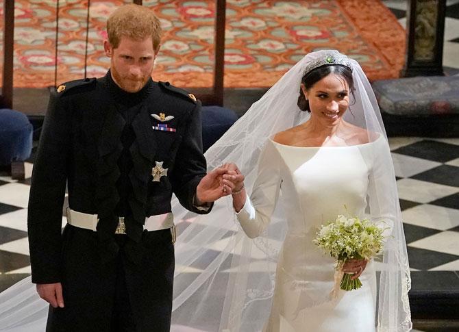 Prince Harry, Meghan Markle chose platinum jewelry to celebrate their wedding day