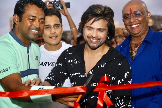 Leander Paes and Himesh Reshammiya