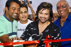 Leander Paes, Himesh Reshammiya attend launch of a tennis academy