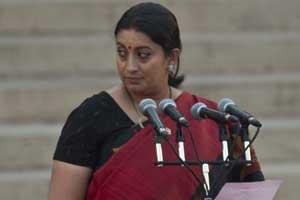 Smriti Irani calls Rahul Gandhi a 'self-centred person'