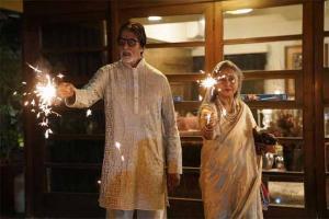 Inside pics: Big B celebrates Diwali with Aish, Aaradhya and family