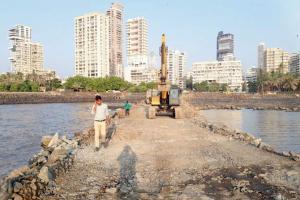 BJP, Shiv Sena fight to take credit as BMC starts work on coastal road