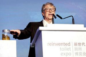 Bill Gates indulges in poo-lanthropy in China