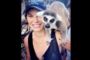 Caroline Wozniacki's makes a 'new bestie' in Madagascar
