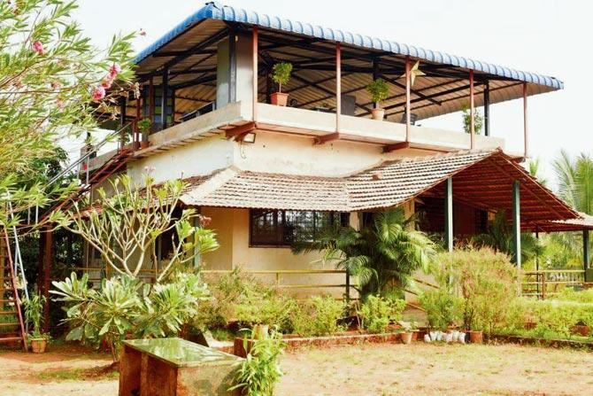 View from Banyan Bliss, Khopoli, where Faezeh Jalali (below) held a residency