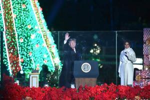 Donald Trumps light US National Christmas Tree