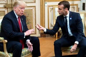 Donald Trump ridicules France's Macron over 'very low approval rating'