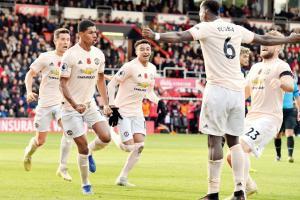 Manchester United win 2-1 against Bournemouth