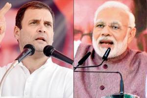 Rahul Gandhi, Narendra Modi take jibes at each other from across countr