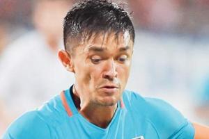 Ankle injury rules India's Chhetri out of friendly against Jordan 