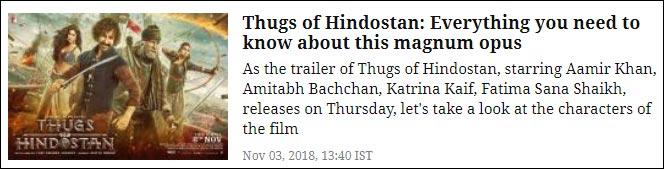 Thugs of Hindostan: Everything you need to know about this magnum opus