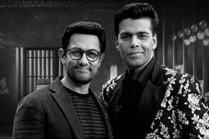 Karan Johar stirs up a Koffee session with Aamir Khan