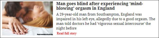 Man Goes Blind After Experiencing 