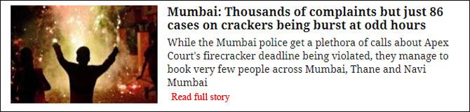 Mumbai: Thousands Of Complaints But Just 86 Cases On Crackers Being Burst At Odd Hours