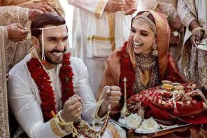 Ranveer Singh and Deepika Padukone share photos as married couple