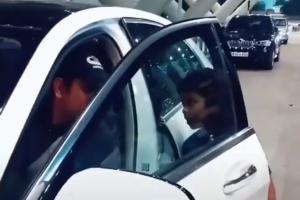 Watch Video: MS Dhoni stops car to interact with young fan 