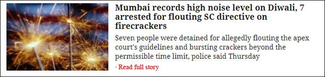 Mumbai Records High Noise Level On Diwali, 7 Arrested For Flouting SC Directive On Firecrackers