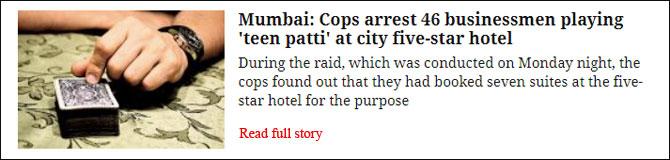 Mumbai: Cops Arrest 46 Businessmen Playing 