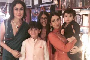 Kareena, Taimur Ali Khan, Karisma Kapoor and kids' royal Diwali photo
