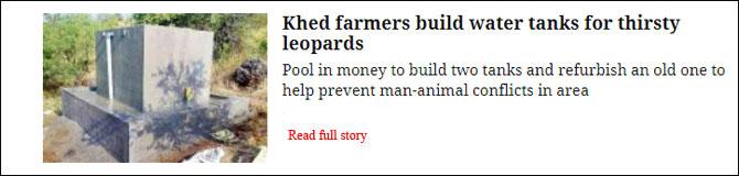 Khed Farmers Build Water Tanks For Thirsty Leopards