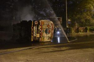 Mumbai: One killed after oil tanker bursts into flames at Wadala