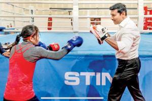 Mary Kom throws punches with Sports minister Rajyavardhan Rathore