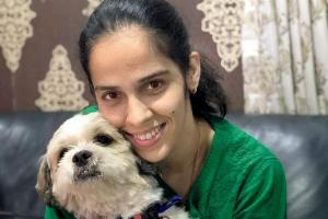 Saina Nehwal shares her pet dog's struggles while bursting crackers