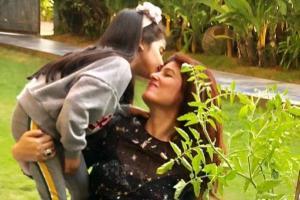 Photo: Twinkle Khanna gets early morning kiss from daughter Nitara