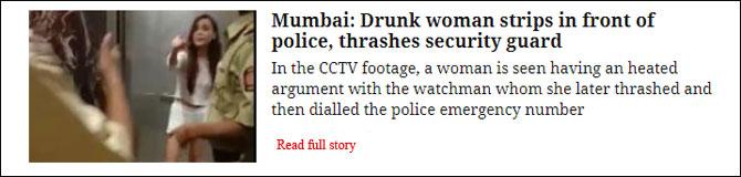 Mumbai: Drunk Woman Strips In Front Of Police, Thrashes Security Guard