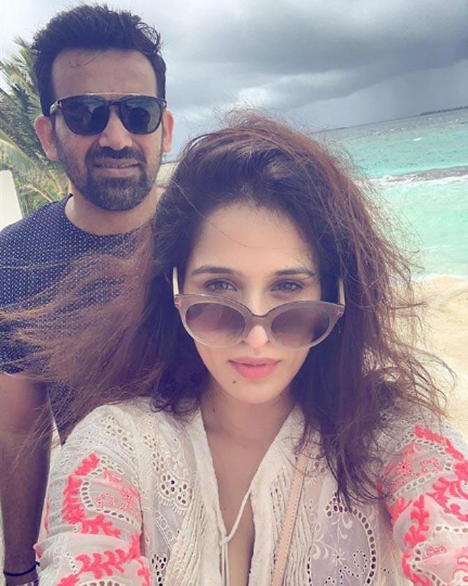 Isn't this an adorable picture? Zaheer Khan shared this picture with his lady love Sagarika and wrote, 'Birthday escape has begun'