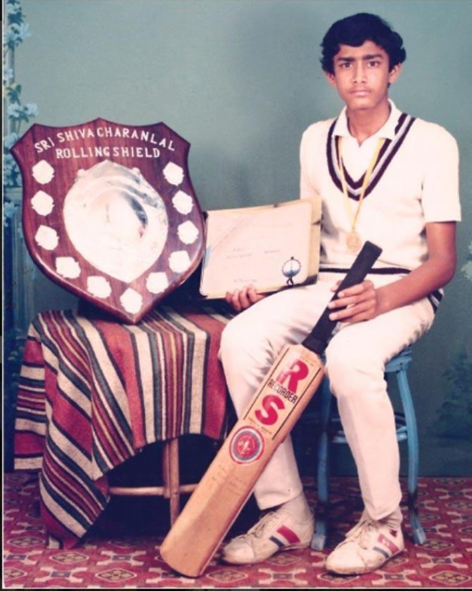 A teenage Anil Kumble is almost unrecognisable in this picture. Kumble wrote, 'The first bat I won and Shivcharan Lal Trophy. This will always stay close to my heart. This picture has motivated me thoughtout my journey. #ThrowbackThursday'