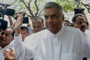 Sri Lankan PM Ranil Wickremesinghe leaves for India