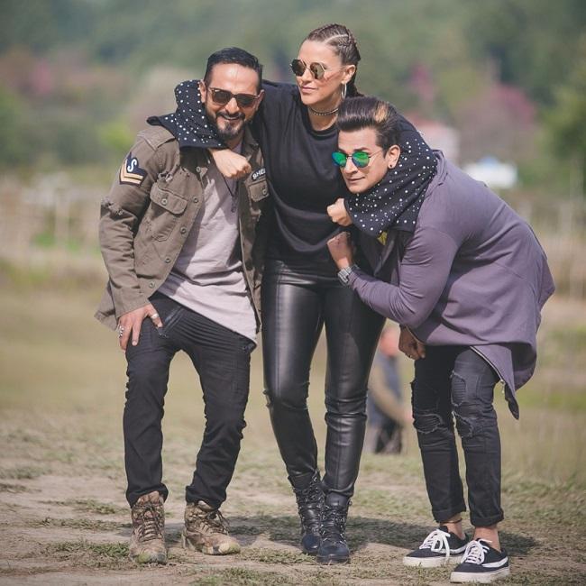 Lately, Neha Dhupia has been doing non-fictional shows like MTV Roadies - Roadies Xtreme, podcast #NoFilterNeha and other chat shows such as Vogue BFFs, apart from movie projects. In picture: Neha Dhupia on sets of Roadies.