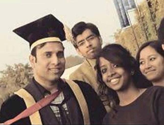 VVS Laxman shared this throwback picture from his graduation day.