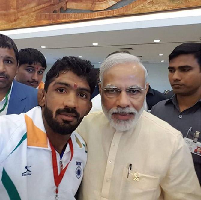 Yogeshwar Dutt posted this picture, when he met Prime Minister Narendra Modi. He wrote, 'Happy Birthday to Mr. Prime Minister @narendramodi ji. Your energetic personality, hard work, thinking and leadership is an inspiration for all of us. God bless you with a healthy life and longevity and thus keep you energized'