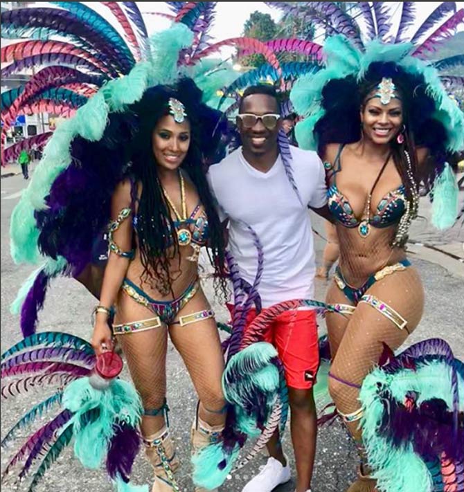 At the 2011 IPL auctions, MS Dhoni's Chennai Super Kings bagged the charismatic all-rounder. Dwayne Bravo posted this picture from a carnival.