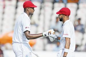 IND vs WI: Roston Chase holds fort for the visitors with an unbeaten 98