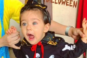 Inaaya Naumi Kemmu's Halloween costume is too cute to be scary
