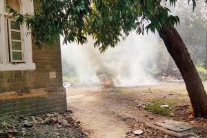 JJ hospital kills its 'save nature campaign' by burning waste