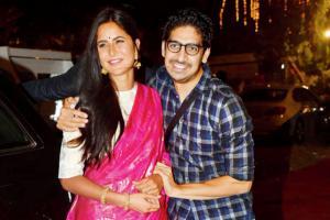 Katrina Kaif bonds with Ayan Mukerji during Durga Puja