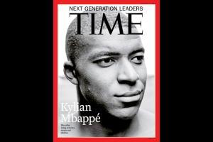 PSG star Mbappe features on Time's cover