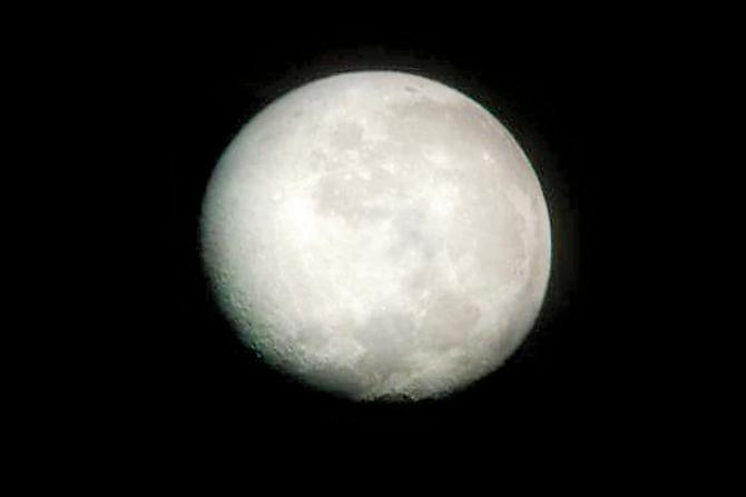 Pictures taken using a cell phone and telescopes available at the campsite