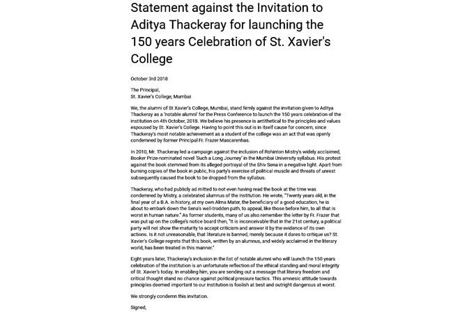 The petition that has been posted on Facebook
