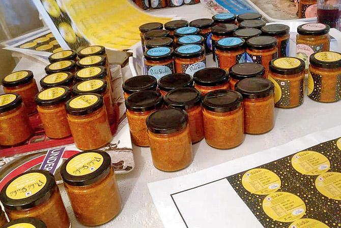 The pickles come in seven varieties