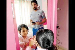 Wriddhiman Saha cleans up daughter Anvi's room