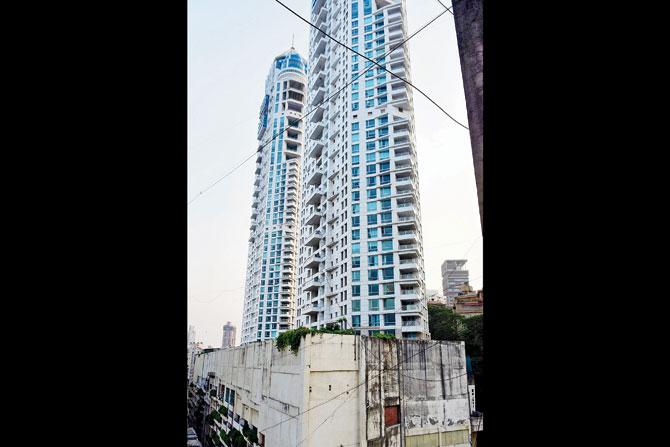 The Kotharis live on the 23rd floor of Imperial Heights, Tardeo. Pic/Bipin Kokate