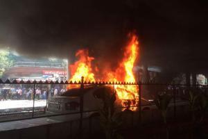 Mumbai: Fire breaks out near Chakala Metro station