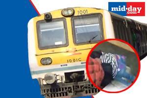 Viral video: Girl slips off Mumbai local train, saved in nick of time