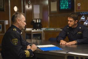 The goose bump moment for the cast of Hunter Killer!
