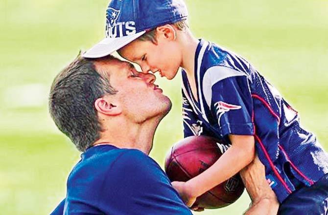 Tom Brady with son Jack